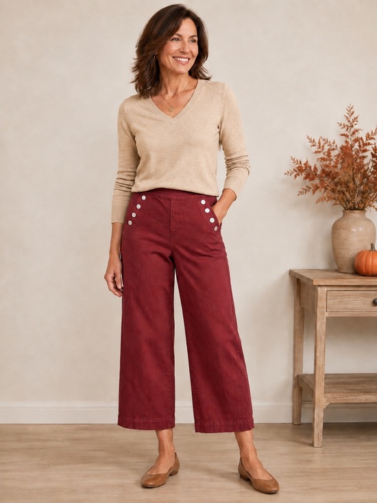 Chico's Denim - Chicos jeans wide leg cropped size 6 Chicos size 0.5